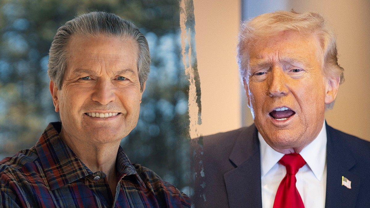GOP candidate Rick Jackson standing next to President Donald Trump