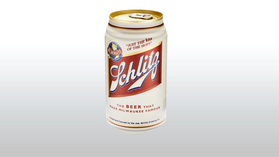 A can of Schlitz beer.