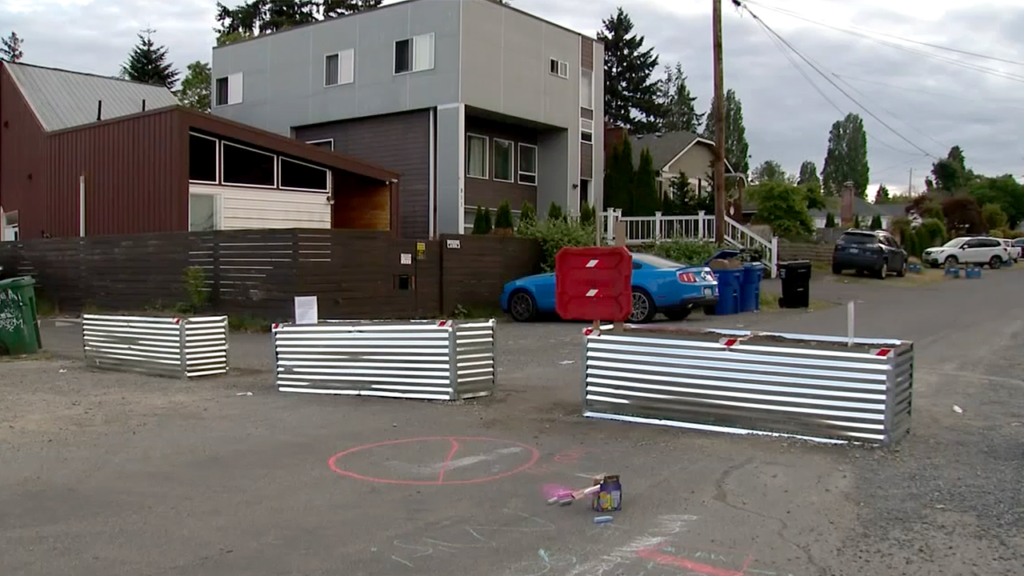 Terrified residents in crime-plagued blue city throw up giant barricades to stop chaos Terrified residents in crime-plagued blue city throw up giant barricades to stop chaos