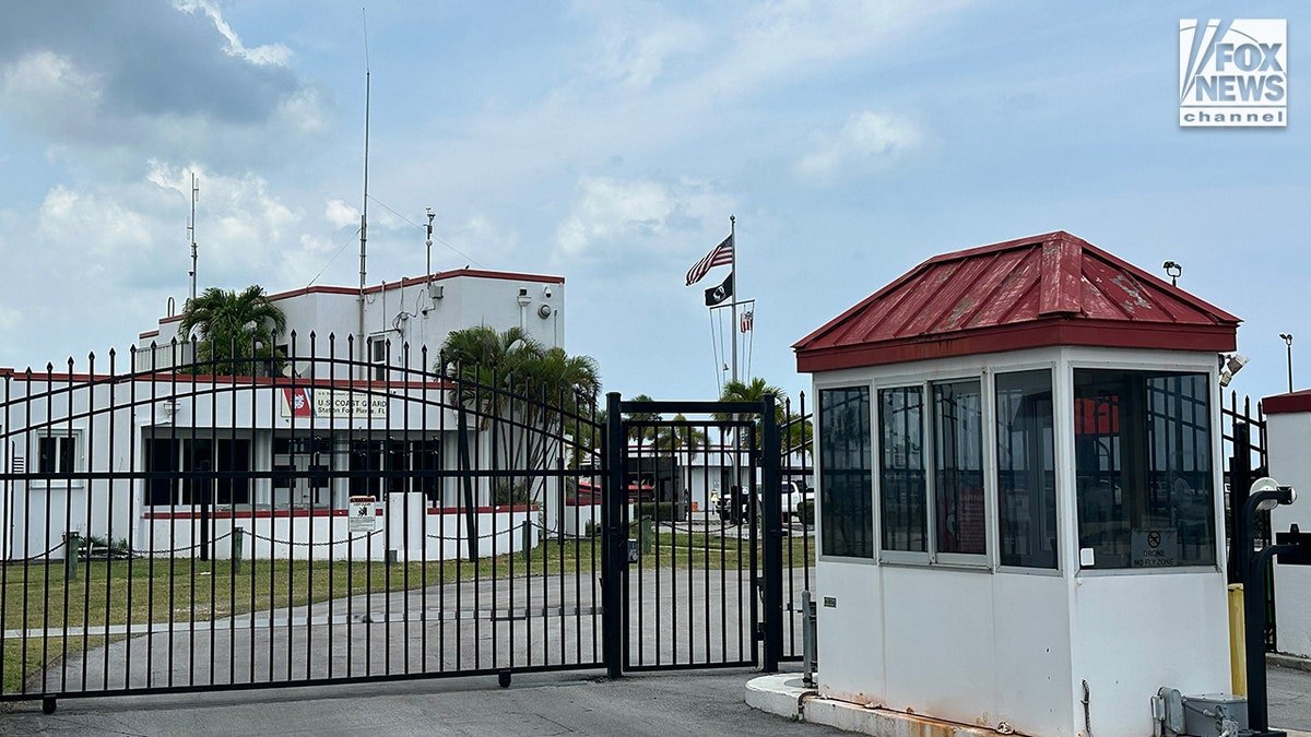 The exterior of the U.S. Coast Guard station building in Fort Pierce.