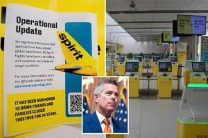US Transportation Secretary Duffy announces measures to support customers, employees left in lurch by Spirit Airlines shutdown
