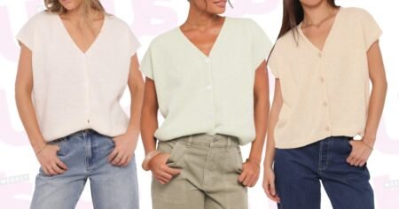 Hello, Springtime! This Pastel Sweater Vest Is the Effortless Layer You’ll Wear Through August