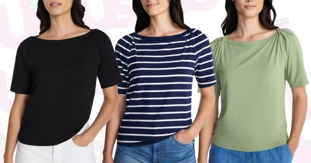 This French Girl-Inspired Tee Is a ‘Must’ for Covering up the Arms — And It’s Only 