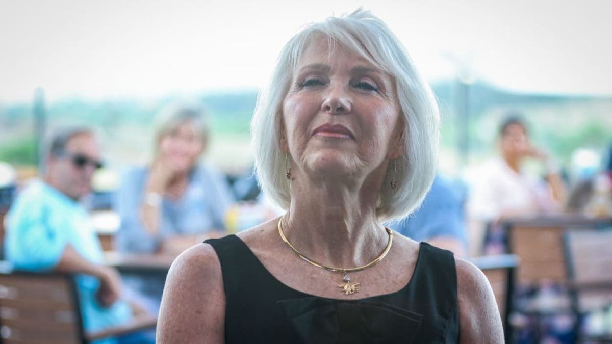 Tina Peters speaking at an event