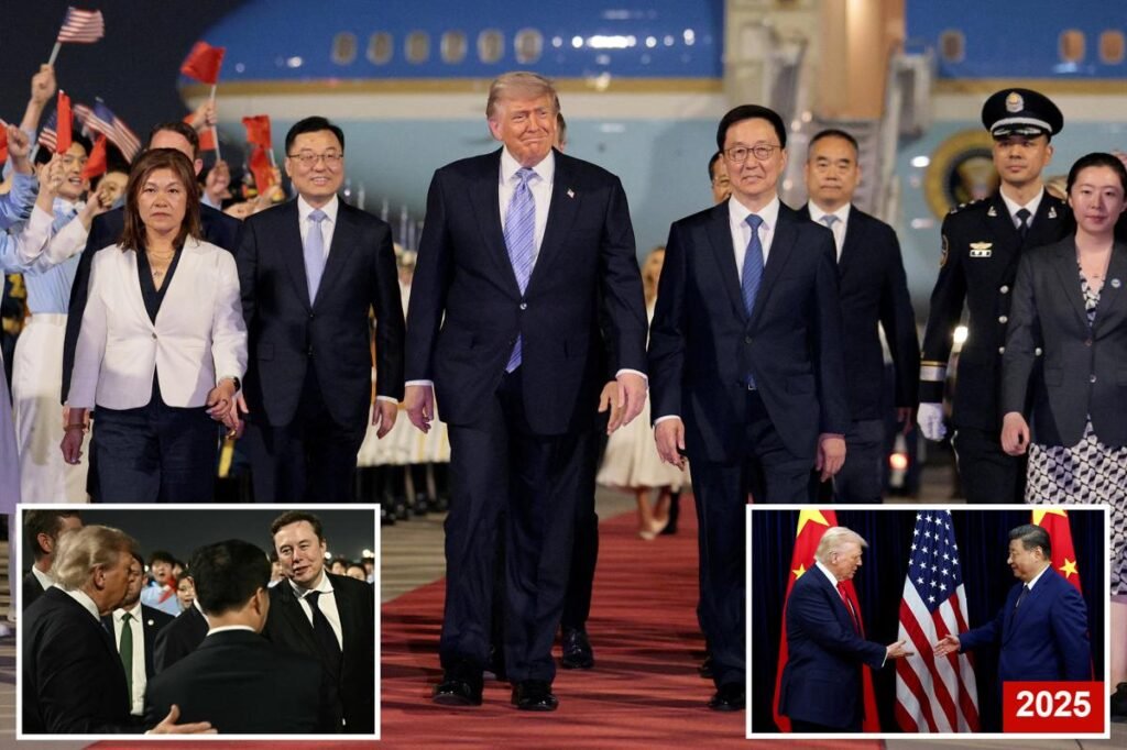 Trump gets red-carpet welcome after he lands in Beijing for closely watched summit with Xi Jinping Trump gets red-carpet welcome after he lands in Beijing for closely watched summit with Xi Jinping