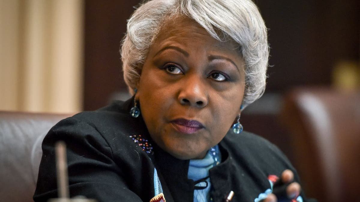 Virginia state Senator Louise L. Lucas standing in the statehouse in Richmond, Virginia