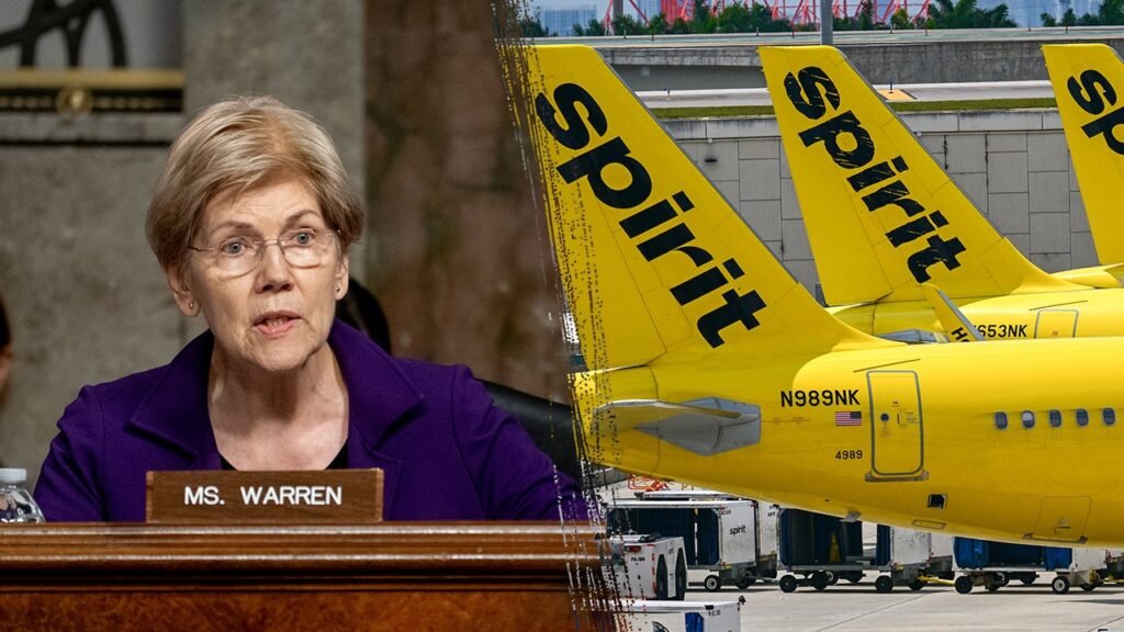 Sen Warren blasted for cheering blocking of merger that might have saved Spirit Airlines