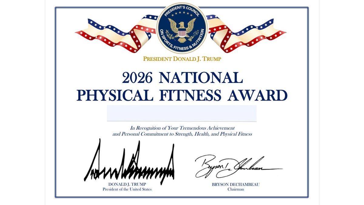 white house national physical fitness award