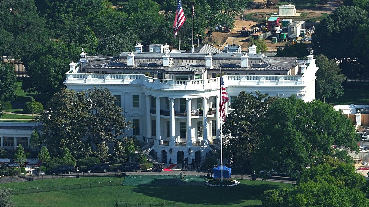 The White House seen from the Washington Monument in Washington, D.C.