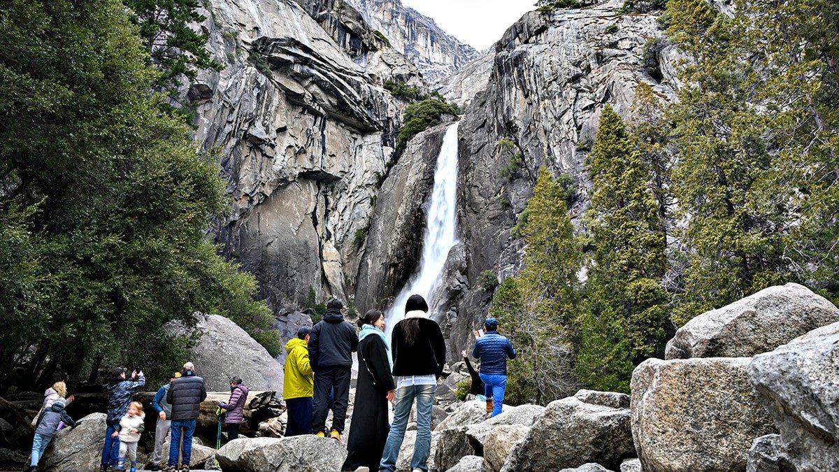 Cathedral Rocks formation in Yosemite National Park California