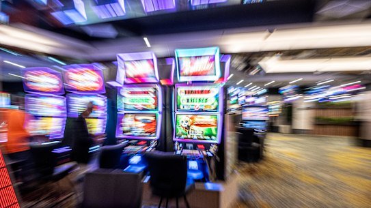 Pokies galore – let’s say 90,000 of them, through which NSW punters lost $9.3 billion last year.  