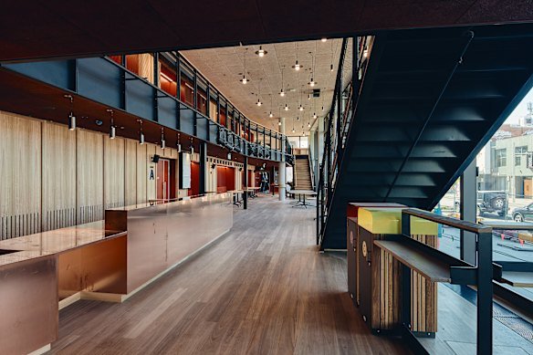 “People bump into each other on staircases and escalators. You’re kind of designing interaction and cross-pollination into the building.”