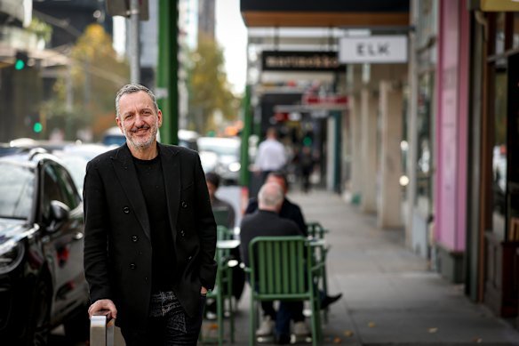 Arthur Galan, outside his fashion boutique in South Yarra, says on-street parking is vital for businesses like his.