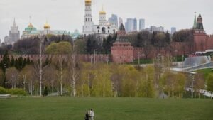 Moscow oil refinery ablaze after retaliatory Ukrainian drone strike