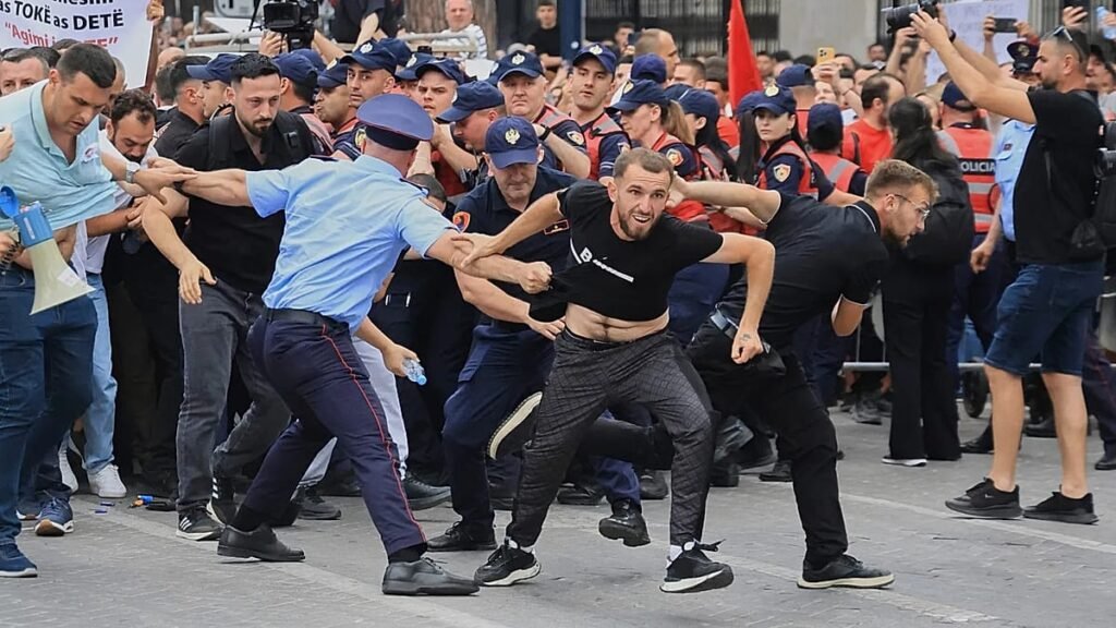 Protests continue over Trump family-linked beach resort in Albania Protests continue over Trump family-linked beach resort in Albania