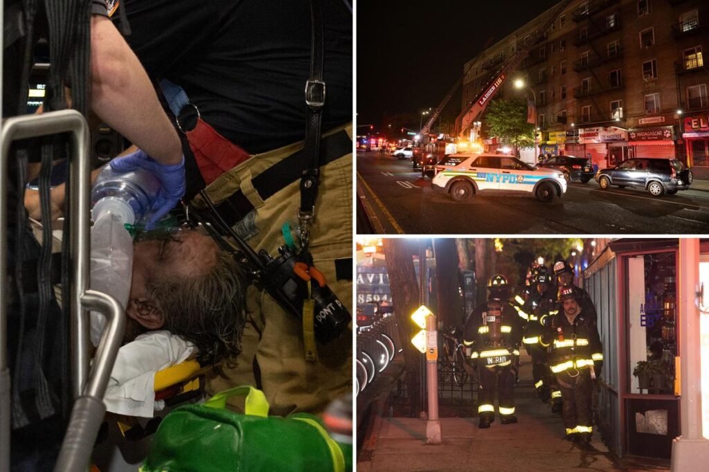 Two people in critical condition, firefighter hospitalized after fire breaks out at Queens apartment Two people in critical condition, firefighter hospitalized after fire breaks out at Queens apartment