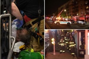 Two people in critical condition, firefighter hospitalized after fire breaks out at Queens apartment