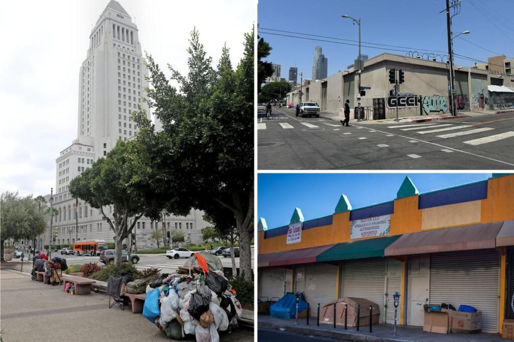 Downtown LA on life support as new ranking reveals new low for troubled hub Downtown LA on life support as new ranking reveals new low for troubled hub