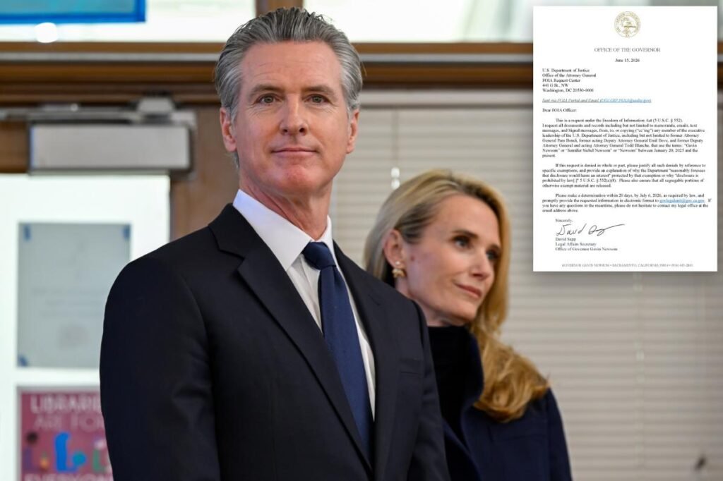 Newsom launches Hail Mary bid to crush bombshell DOJ probe into him and his wife Newsom launches Hail Mary bid to crush bombshell DOJ probe into him and his wife