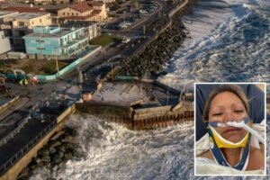 California woman dragged into the ocean as massive ‘sneaker wave’ strikes California woman dragged into the ocean as massive ‘sneaker wave’ strikes