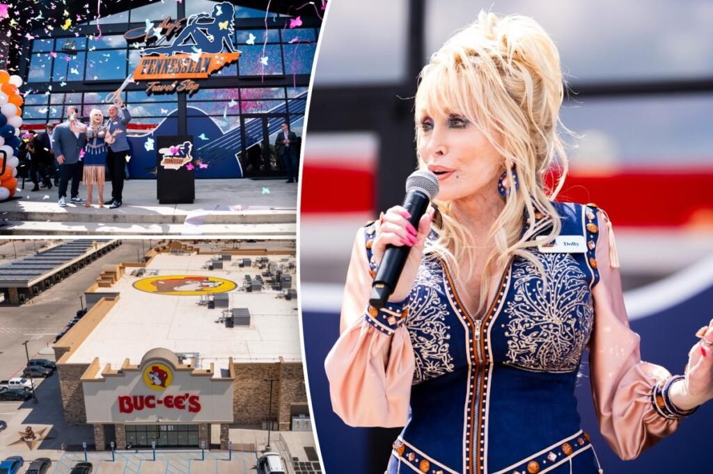 Dolly Parton takes jab at Buc-ee’s as she opens the doors of her new truck stop