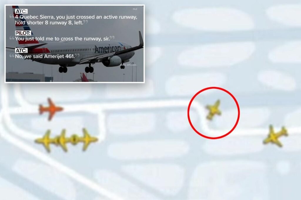 American Airlines plane forced to abort takeoff after another jet veers onto same runway at Miami airport