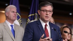 Republicans defy Johnson to advance Democrat-backed Ukraine aid