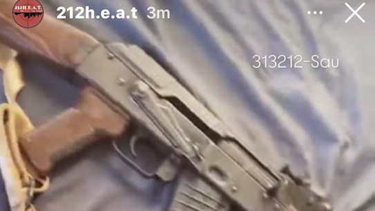 Military-style weapons posted online by a drill rap account following the shooting in Punchbowl with a similar weapon on Sunday.