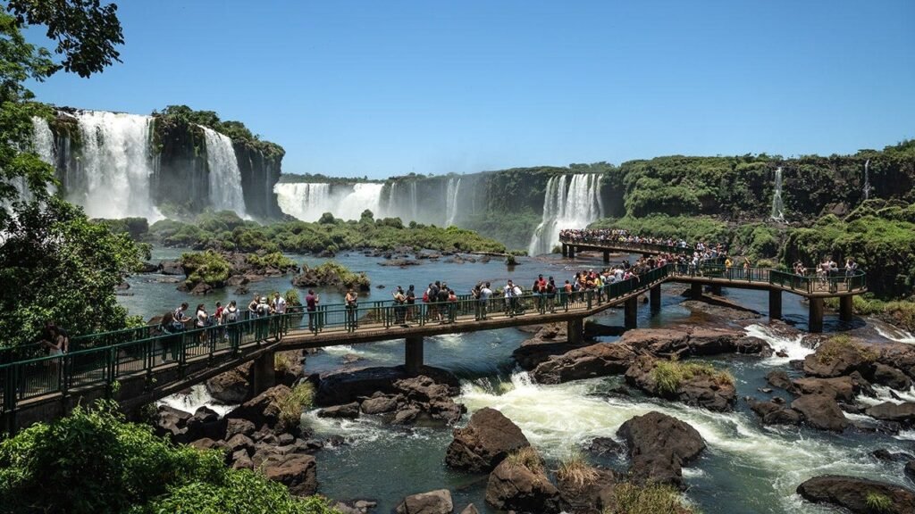 Tourist breaches safety barrier at world’s largest waterfall system to recover cellphone Tourist breaches safety barrier at world’s largest waterfall system to recover cellphone