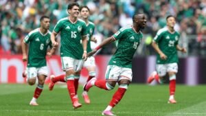 Mexico scores first goal of 2026 World Cup on home turf after emotional national anthem in opening ceremony