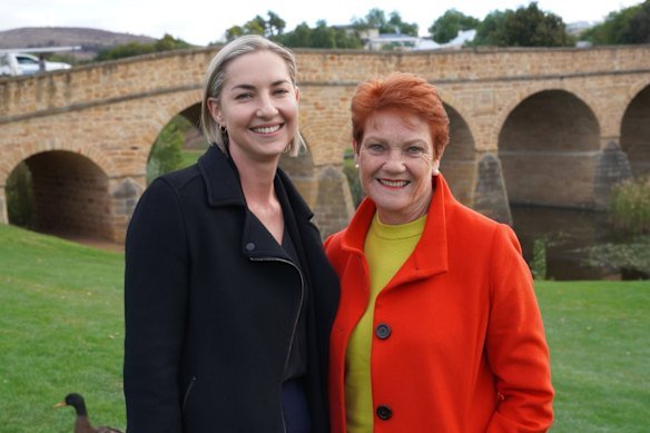 Pauline Hanson’s daughter, Lee, ran for a Senate spot in Tasmania last year, but was unsuccessful.
