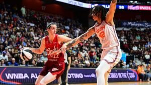 Caitlin Clark scores 25, Sophie Cunningham’s late heroics lift Fever past Sun in Commissioner’s Cup