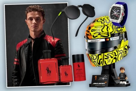 In honor of Father’s Day, F1 world champion Lando Norris shares his favorite scents, sunglasses and sport watch