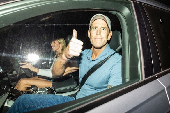 Ben Roberts-Smith leaves Silverwater jail.