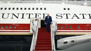 New Air Force One takes flight as Trump unveils revamped presidential aircraft New Air Force One takes flight as Trump unveils revamped presidential aircraft