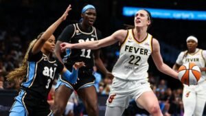 Caitlin Clark appears emotional after Fever’s collapse to Angel Reese’s Dream: ‘All we do is foul’ Caitlin Clark appears emotional after Fever’s collapse to Angel Reese’s Dream: ‘All we do is foul’