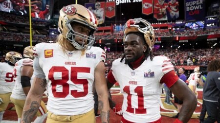 George Kittle wishes ‘luck’ to whoever trades for Brandon Aiyuk as 49ers look to move on from receiver