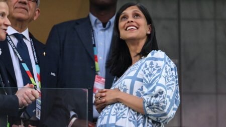 Second Lady Usha Vance joins celebrity-filled crowd for Team USA’s group-stage finale in LA