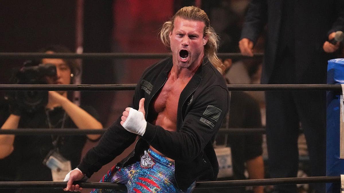 Nic Nemeth entering the ring during a wrestling event in Sapporo, Japan