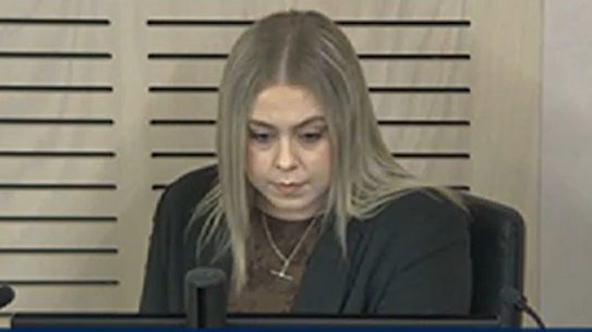 Emma Pinfold at the Independent Commission Against Corruption (ICAC) inquiry into the University of Wollongong.