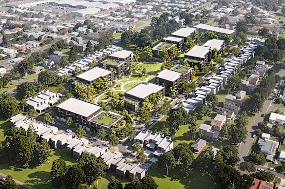 Renders for the former Energex site released earlier this year. 