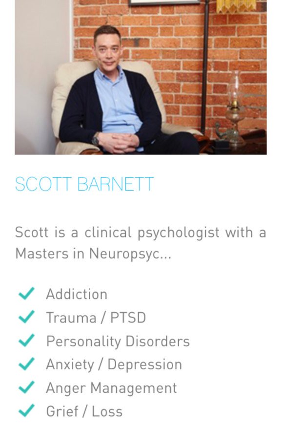 Barnett’s pyschologist profile was removed from the clinic’s website in March 2022.