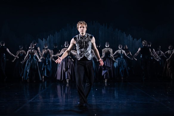 Edison Manuel in the title role of Queensland Ballet’s Hamlet, choreographed by Leo Mujic.
