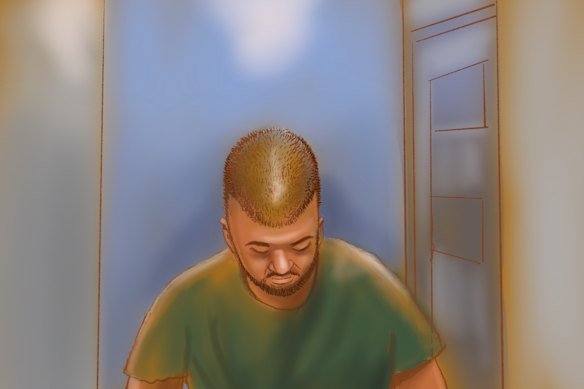 Naveed Akram pictured at a court appearance in March. 
