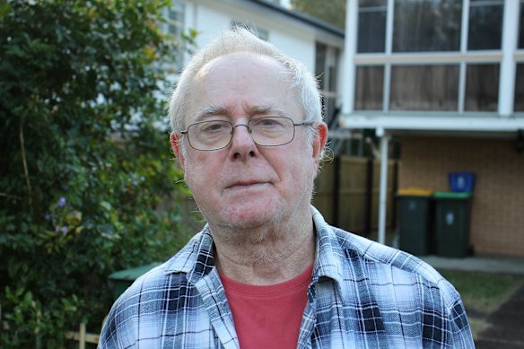 Pauline Hanson’s first husband Walter Zagorski at home in the Brisbane suburb of Wynnum. 