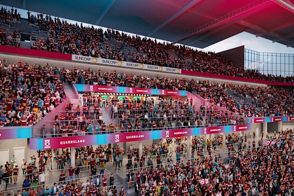 Terraced areas will replace the current screens. 