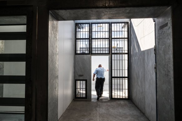 The Olearia unit at Barwon Prison is the highest security unit in Victoria.