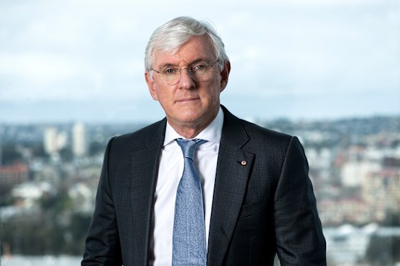 Sydney businessman Steven Lowy in his city office.