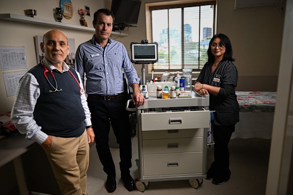 On-site aged care pharmacist Michael Bonner said working in a team with a GP and nurse ensured patient safety.