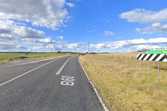 The Bruxner Highway near Byrans Gap.